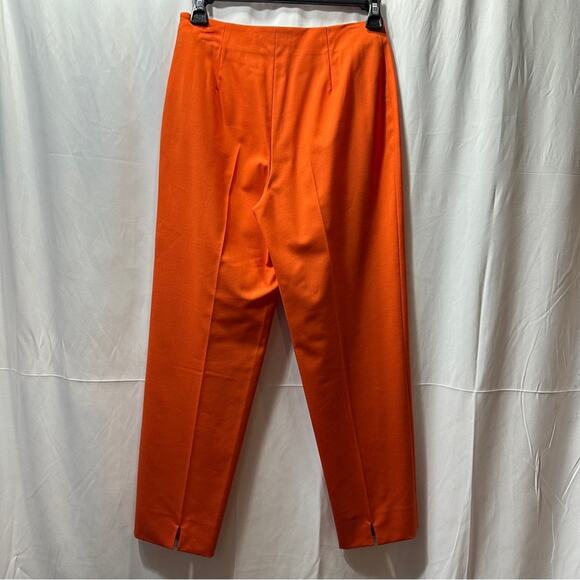 Piazza Sempione Orange Wool Pants Size 38 (S) - Picture 3 of 8